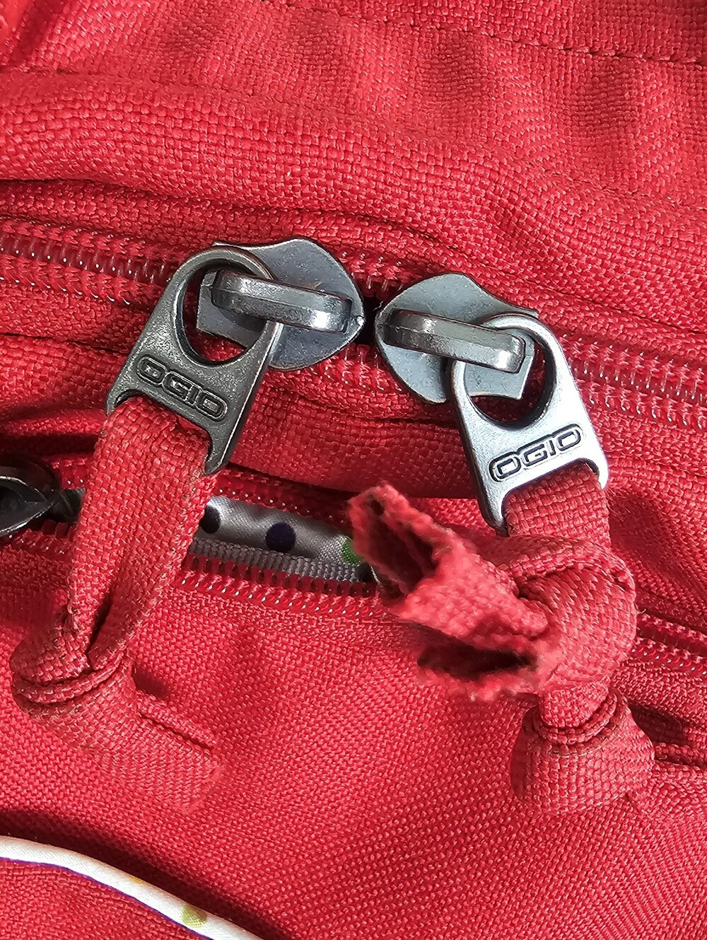 OGIO Red Backpack with Button Accent - Picture 9 of 14